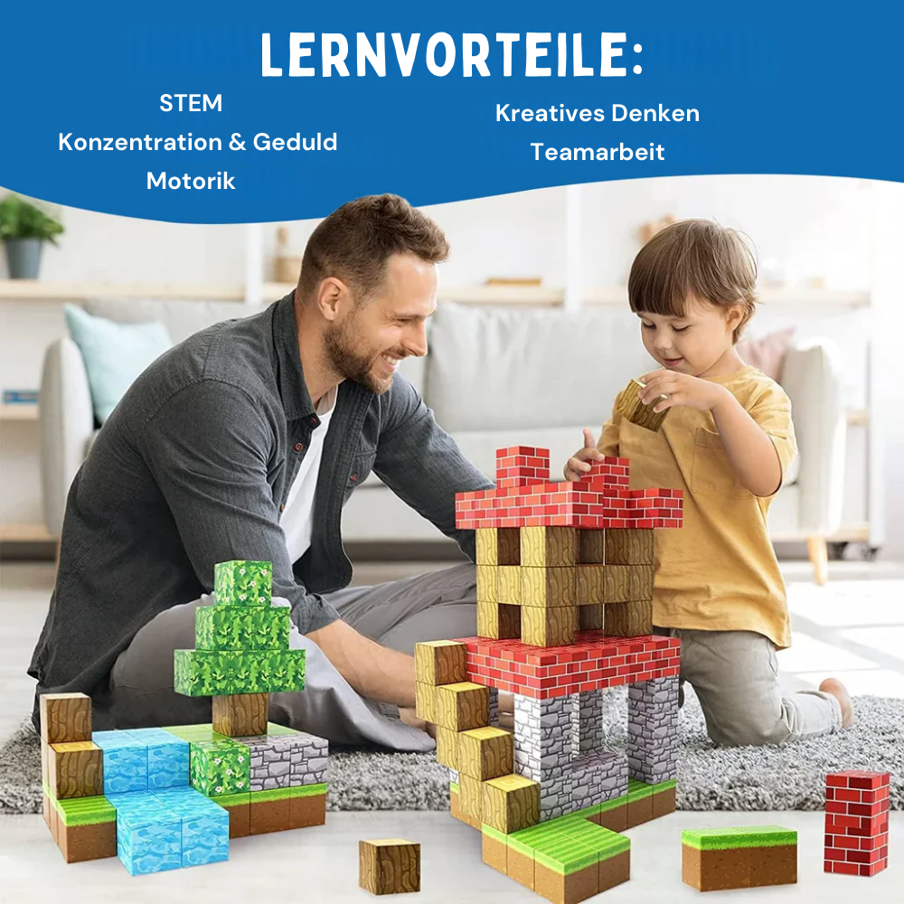 STEM Lernspielzeug mit magnetischen Bausteinen